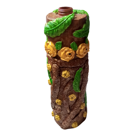 Florero girasol botella