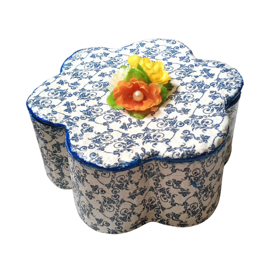 Caja estilo flor