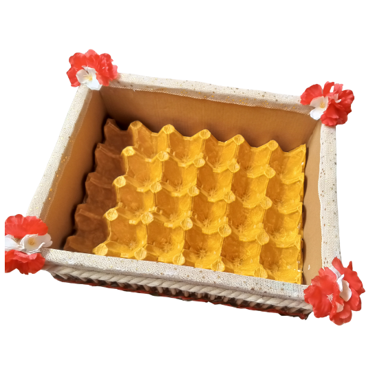 Porta huevos cuadrado